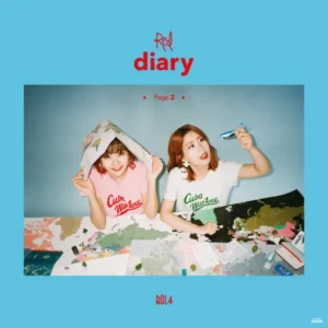 Обложка альбома Bolbbalgan4 - Travel, участницы с картой и игрушечным самолётом