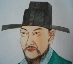 Король Коджиль в традиционном корейском костюме.
